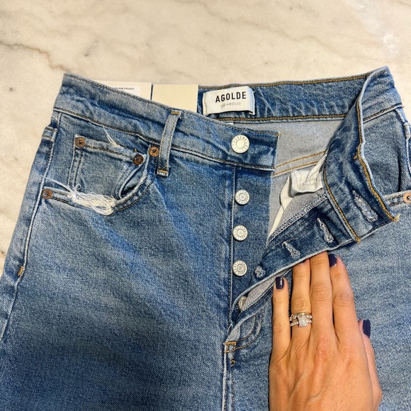 AGOLDE Riley Long Straight denim NEW WITH TAGS 24 - Picture 5 of 11